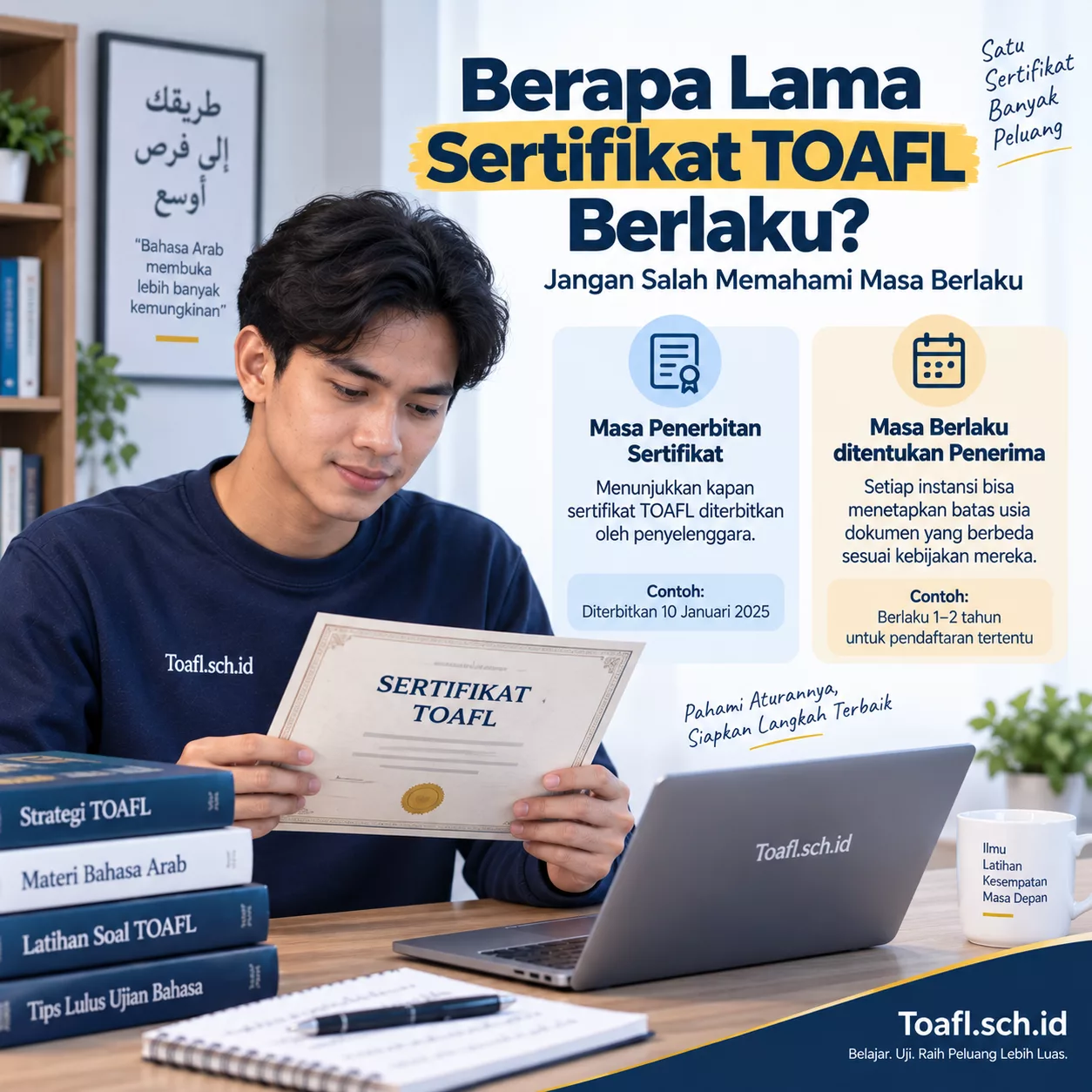 Masa Berlaku TOAFL yang Wajib Dipahami Peserta 1 Masa berlaku TOAFL dan perbedaan tanggal penerbitan dengan batas usia dokumen