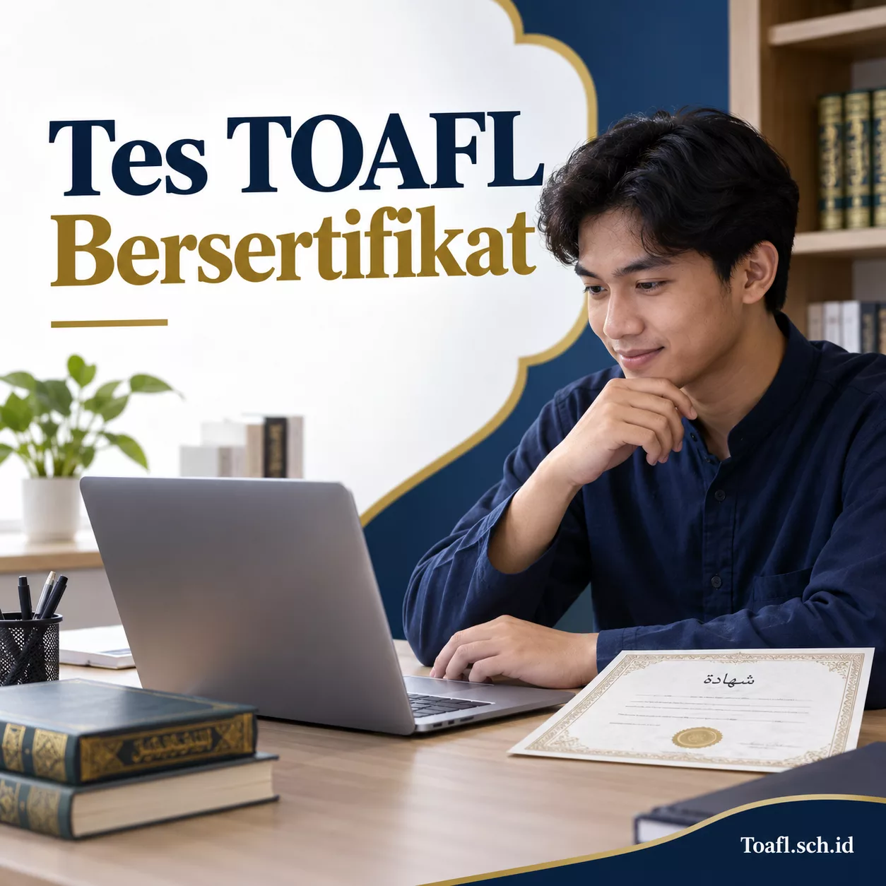 Tes TOAFL Bersertifikat untuk Kampus yang Lebih Aman 1 Peserta mengikuti tes TOAFL bersertifikat untuk kebutuhan kampus melalui Toafl.sch.id