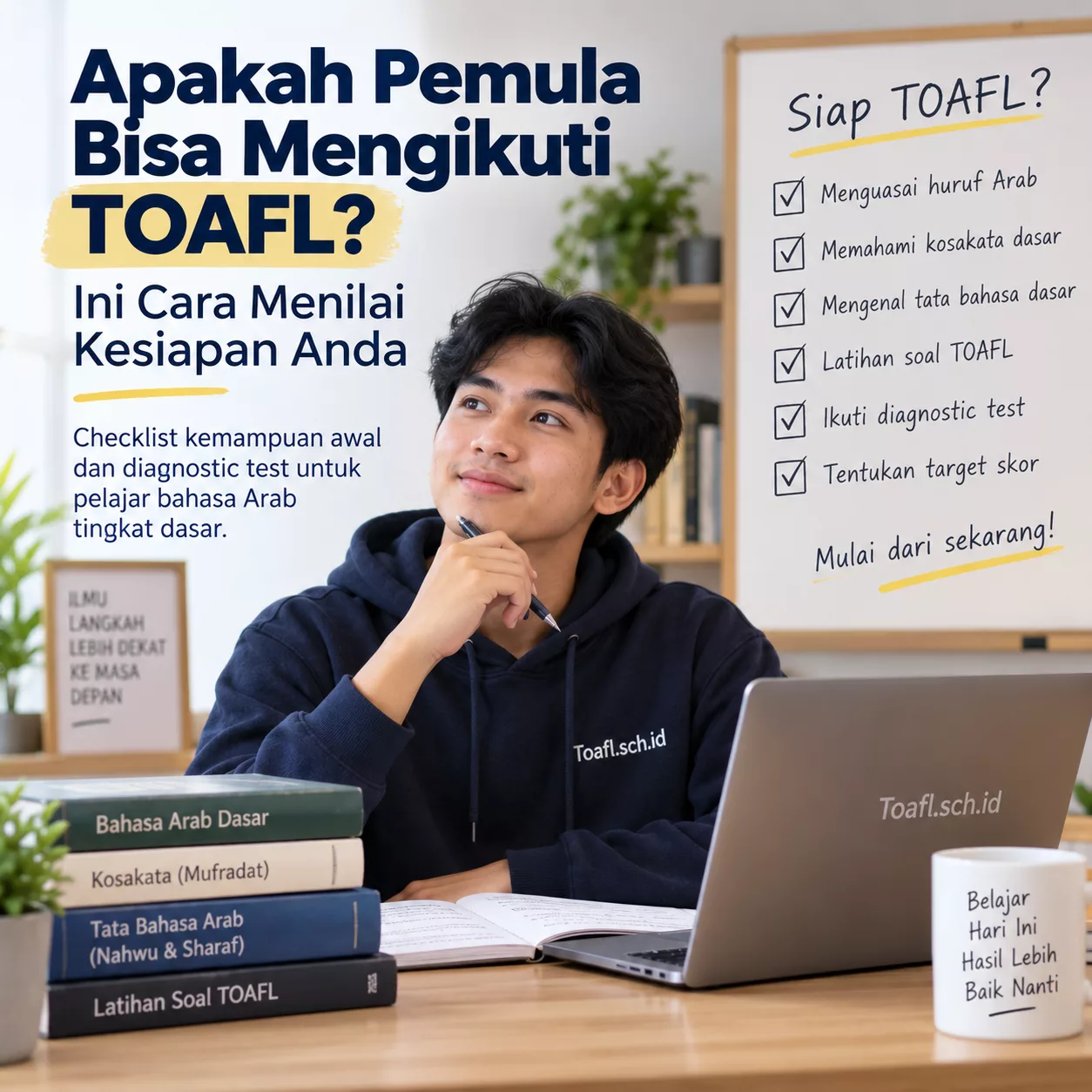 TOAFL untuk Pemula Cara Praktis Menilai Kesiapan 1 Checklist kesiapan TOAFL untuk pemula dan diagnostic test bahasa Arab