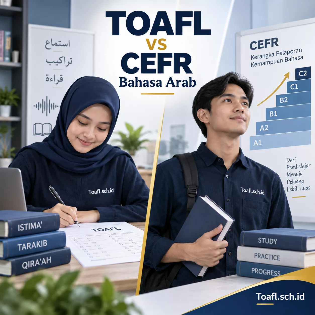 TOAFL vs CEFR Bahasa Arab Perbedaan Penting 1 TOAFL vs CEFR bahasa Arab untuk mahasiswa dan pencari sertifikat